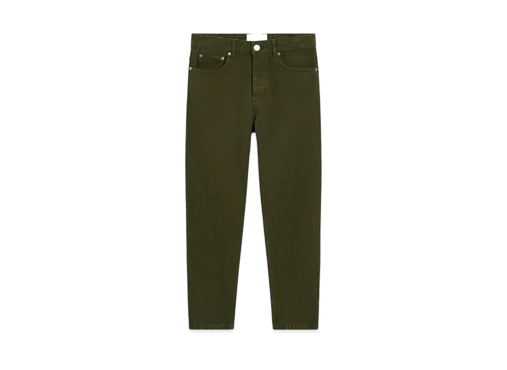 AMI PARIS Cotton Tapered Fit Jeans "Loden"