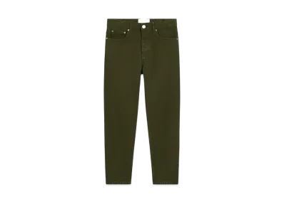 AMI PARIS Cotton Tapered Fit Jeans "Loden"