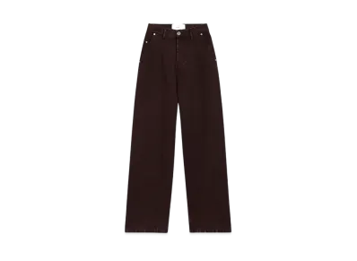 AMI PARIS Cotton Wide-Fit Jeans "Aubergine"