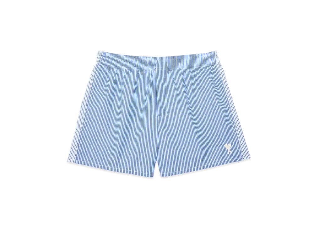 AMI PARIS Ami de Coeur Boxers "Azur/Blanc"