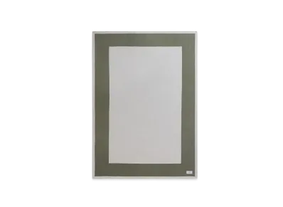 AMI PARIS Black Cotton Bicolor Beach Towel "BlancCreme/Loden"