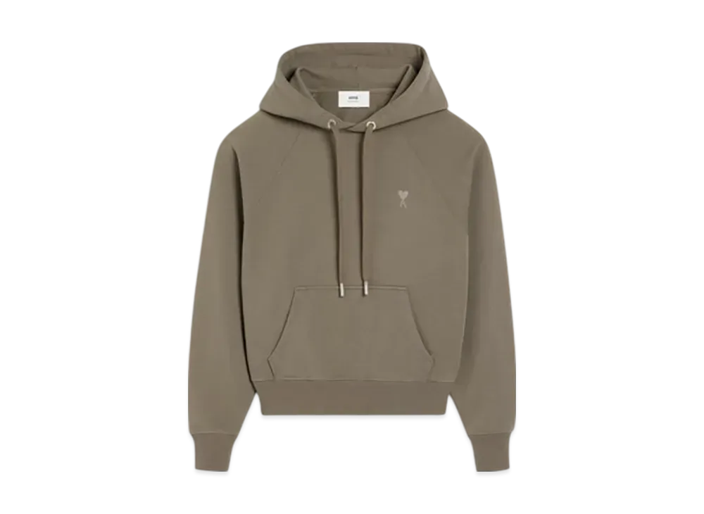 AMI PARIS Ami de Coeur Hoodie "Smoke Grey"