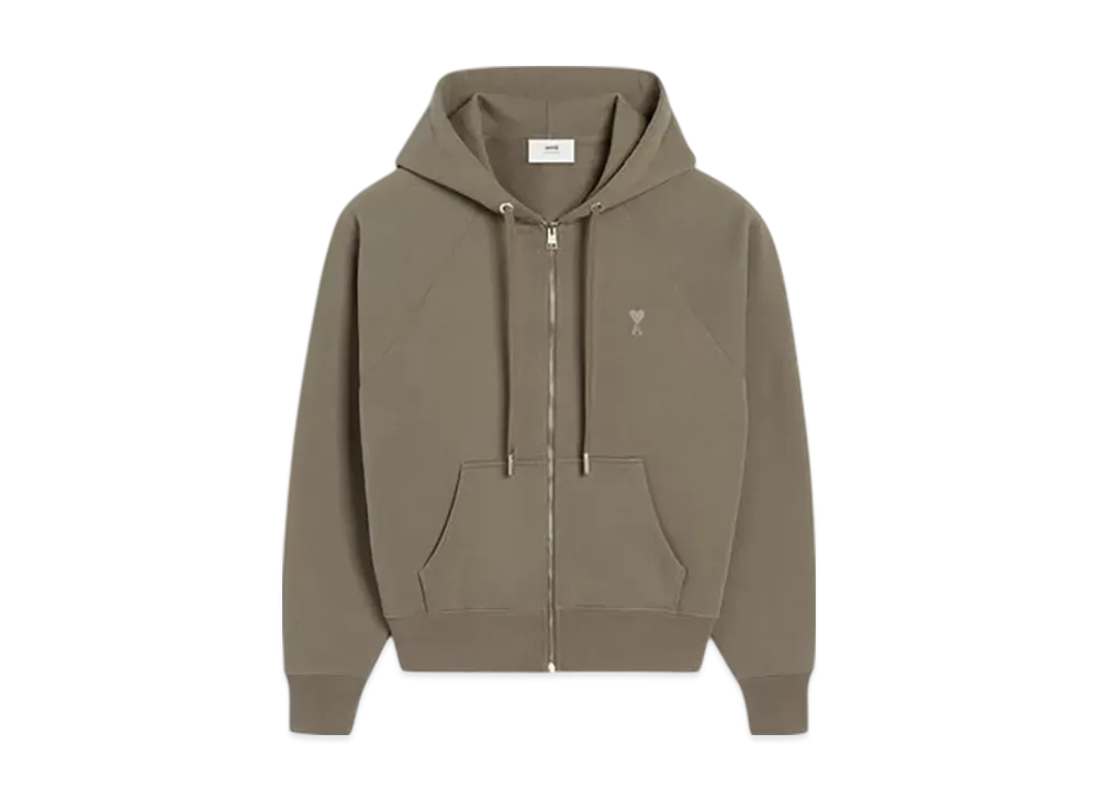 AMI PARIS Ami de Coeur Hoodie "Smoke Grey"