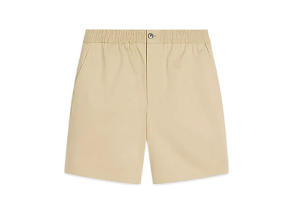 AMI PARIS Cotton Elastic-Waist Shorts "Ginger"