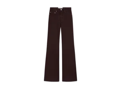 AMI PARIS Cotton Flare-Fit Jeans "Eggplant"