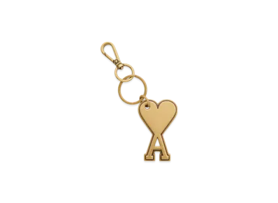 AMI PARIS Ami de Coeur Key Ring "Vibrating Brass"