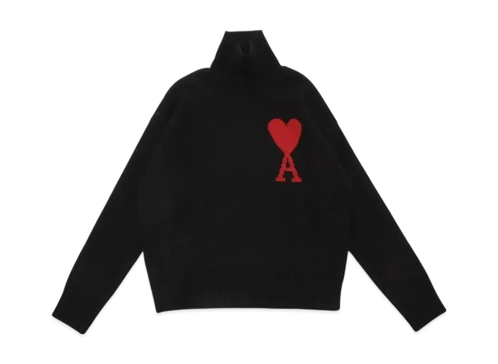 AMI PARIS Knit Sweater "Black"