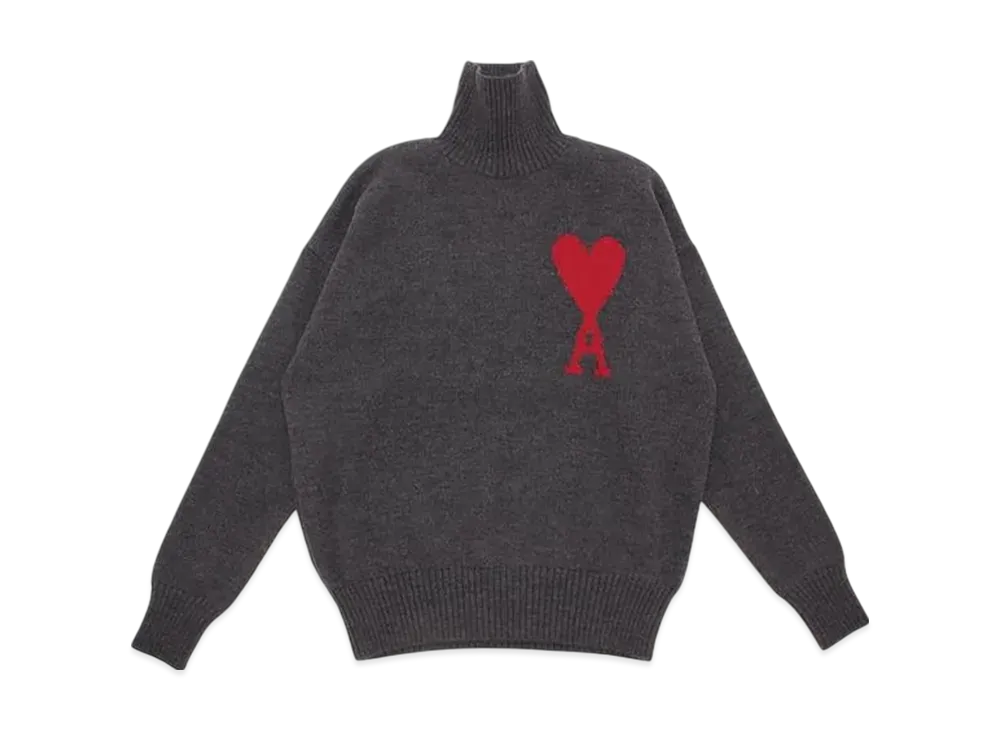 AMI PARIS Knit Sweater "Red"