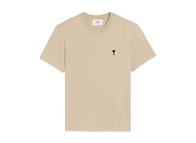 AMI PARIS Ami De Coeur Cotton T-Shirt "WhiteCoffee"