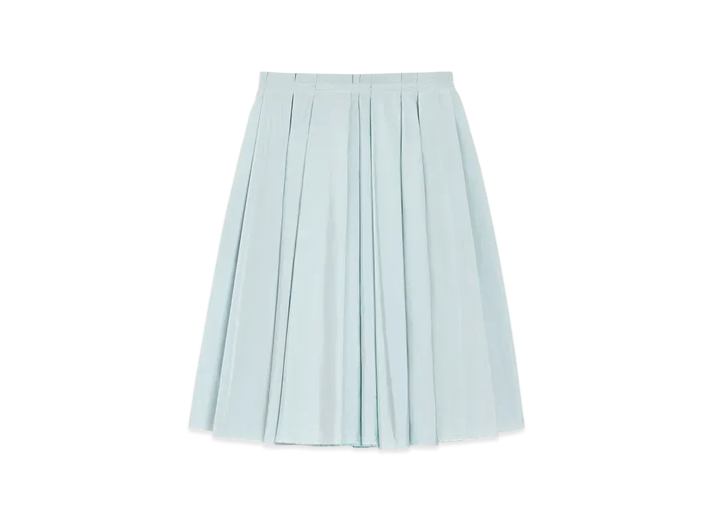 AMI PARIS Taffeta Corola Midi Skirt "Sky"