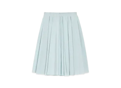 AMI PARIS Taffeta Corola Midi Skirt "Sky"