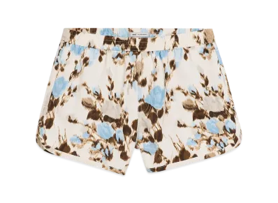 AMI PARIS Printed Swim Shorts "Sky/Ivory"