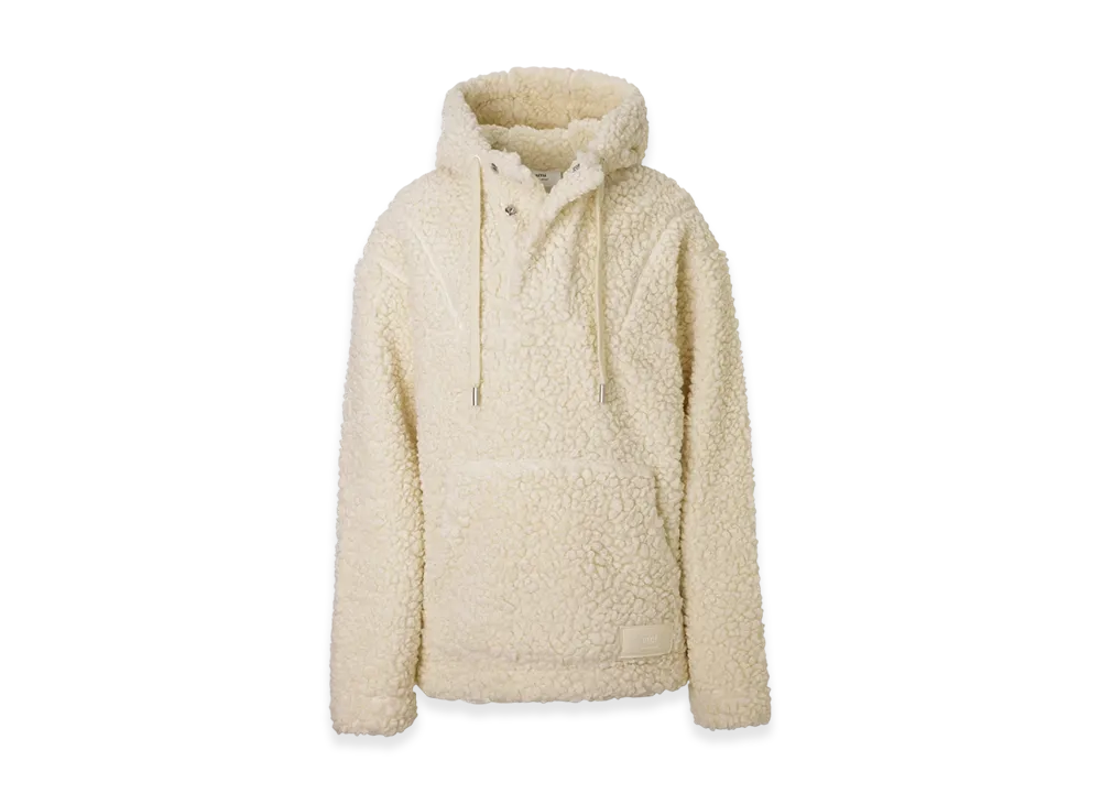 AMI PARIS Hooded Jacket "Ivory"