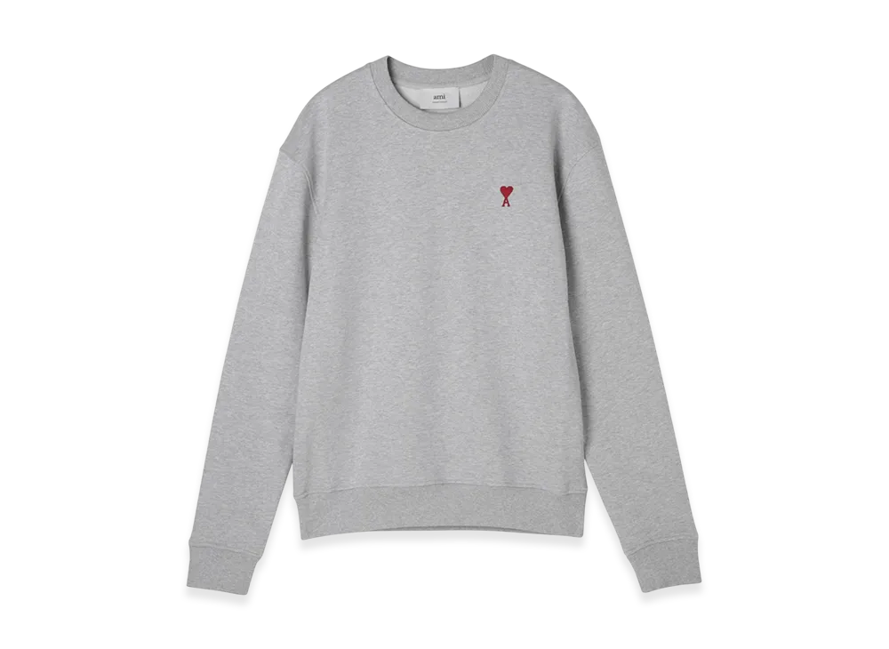 AMI PARIS De Coeur Sweatshirt "Heatherashgrey"