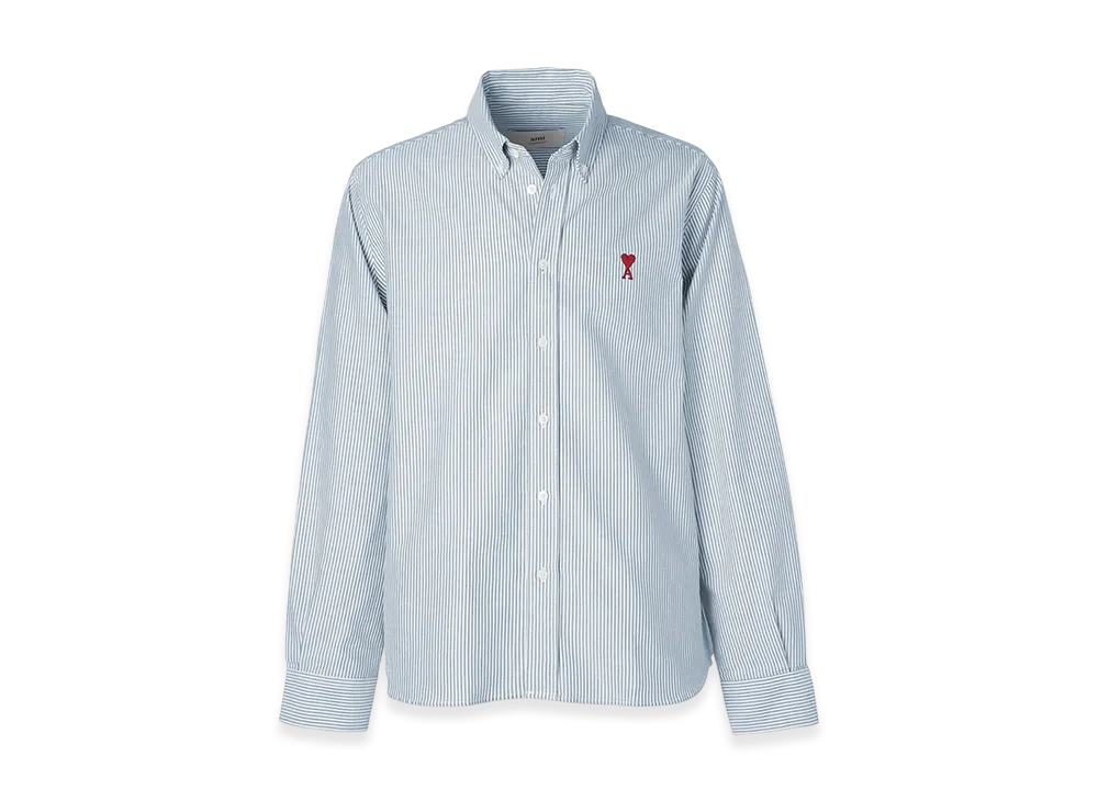AMI PARIS De Coeur Shirt "Skyblue/Naturalwhite"