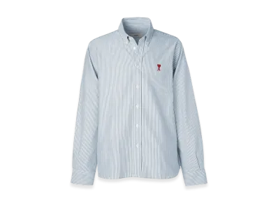 AMI PARIS De Coeur Shirt "Skyblue/Naturalwhite"