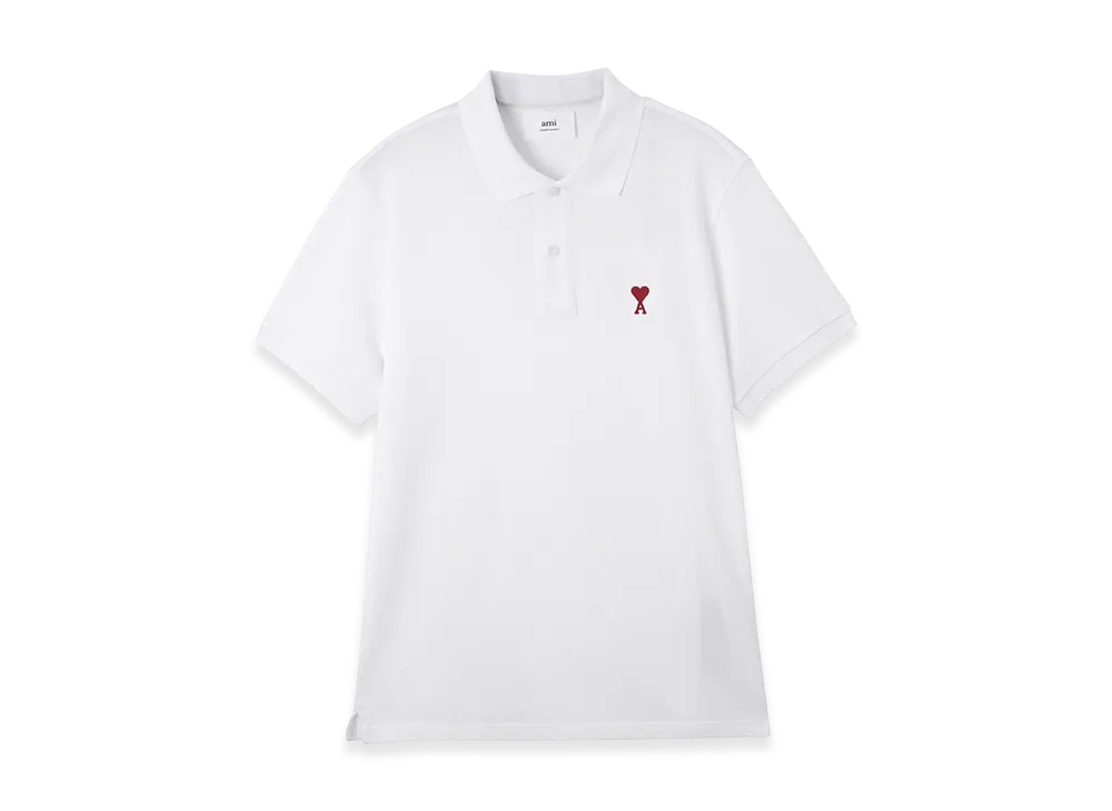 AMI PARIS De Coeur Polo Shirt "White"