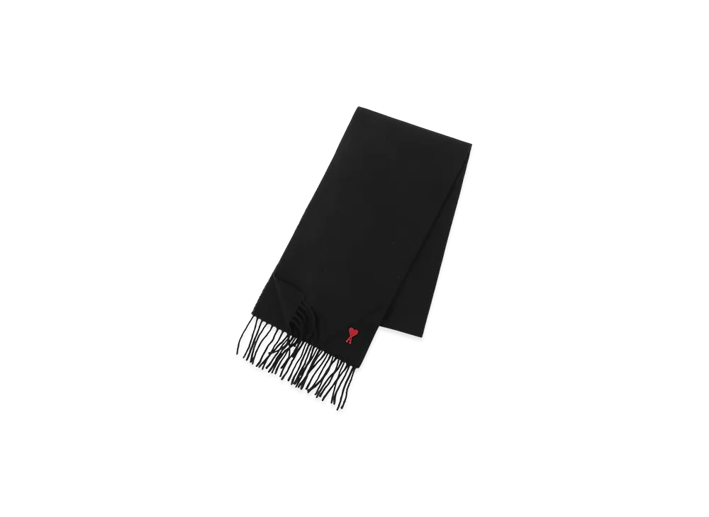 AMI PARIS Red ADC Scarf "Black"