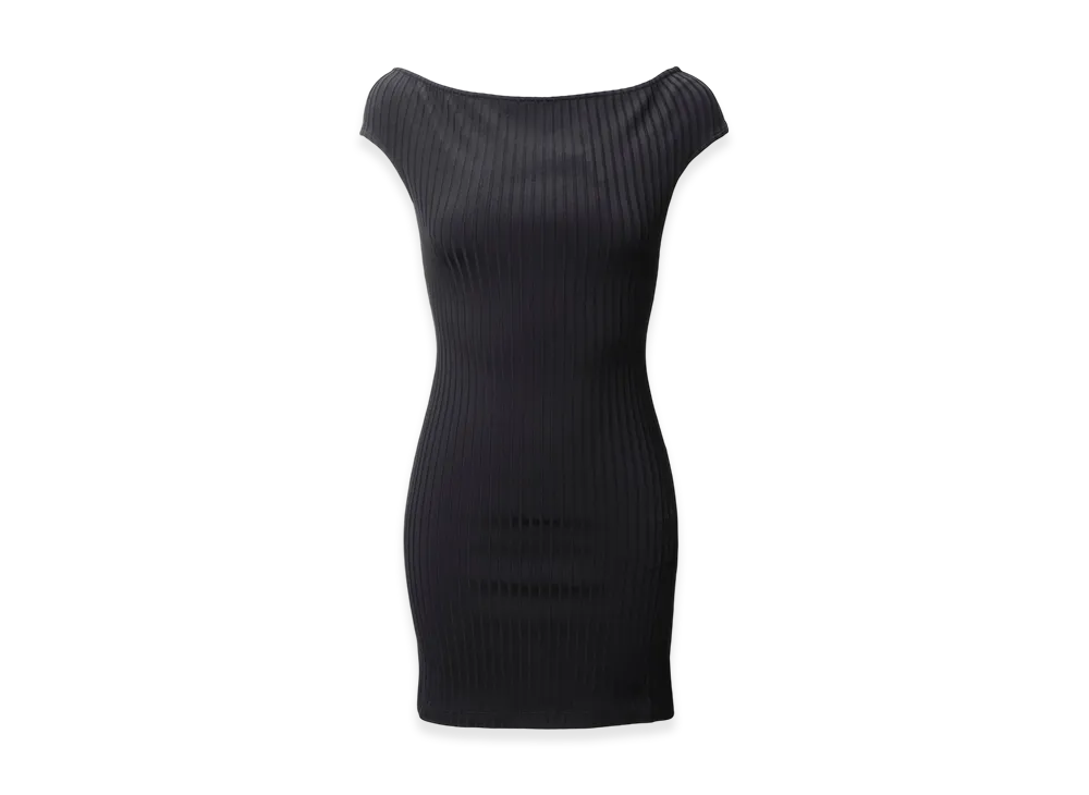 【関税込み】AMI Paris ブラック ストレート ミニワンピース AMI PARIS Mini One Piece 