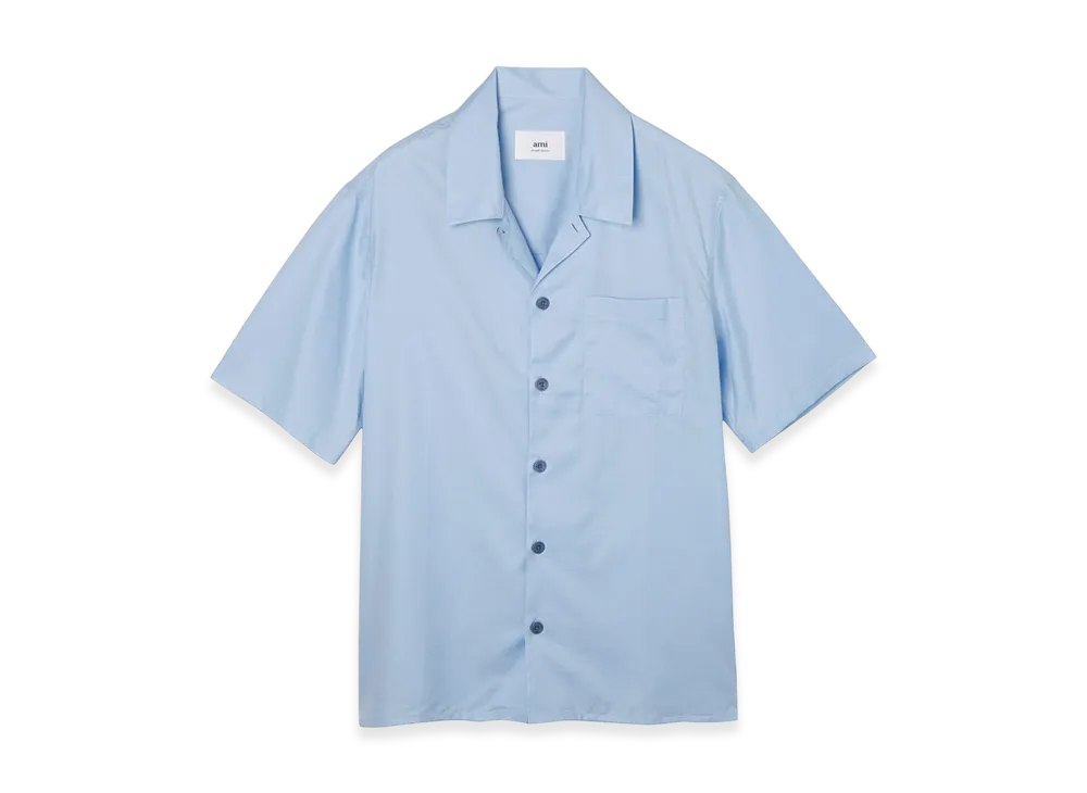 AMI PARIS Short Sleeve Shirt "Skyblue"