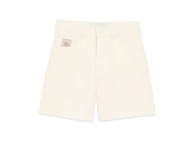 AMI PARIS Cotton Shorts With Ami Paris Heritage Label "White"