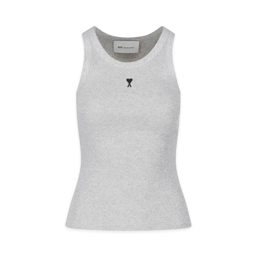 AMI PARIS Women's Ami Top "Gray"