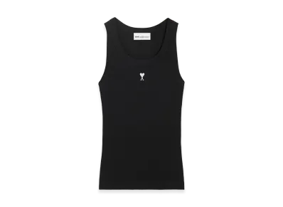 AMI PARIS Cotton Ami De Coeur Tanktop "Black"
