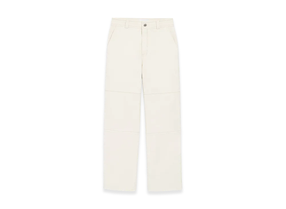 AMI PARIS Cotton Worker Trousers "White"