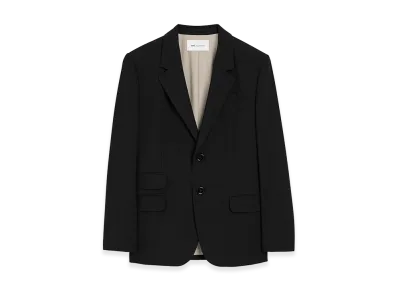 AMI PARIS New Wool Straight Single Breasted Jacket "Black"