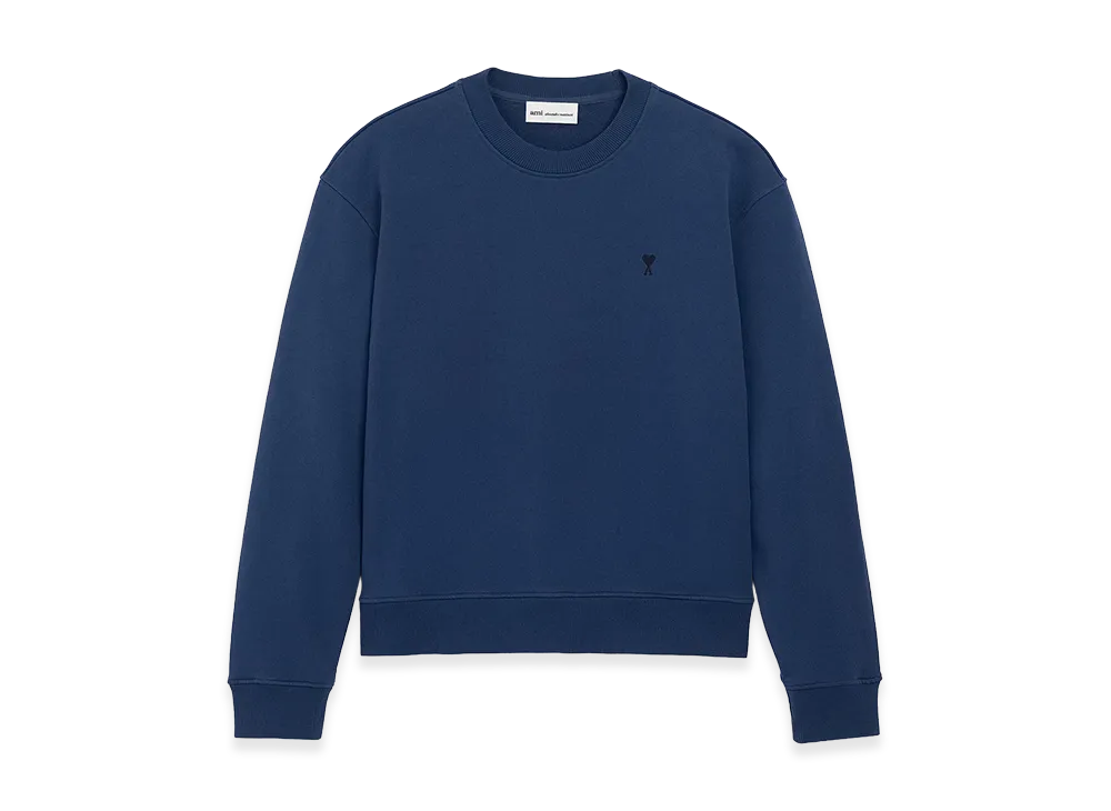 AMI PARIS Cotton Ami De Coeur Sweatshirt "Blue"