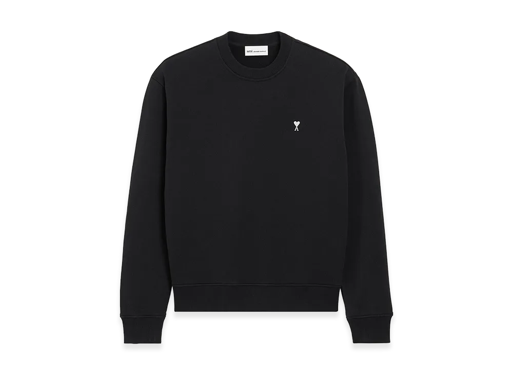AMI PARIS Cotton Ami De Coeur Sweatshirt "Black"