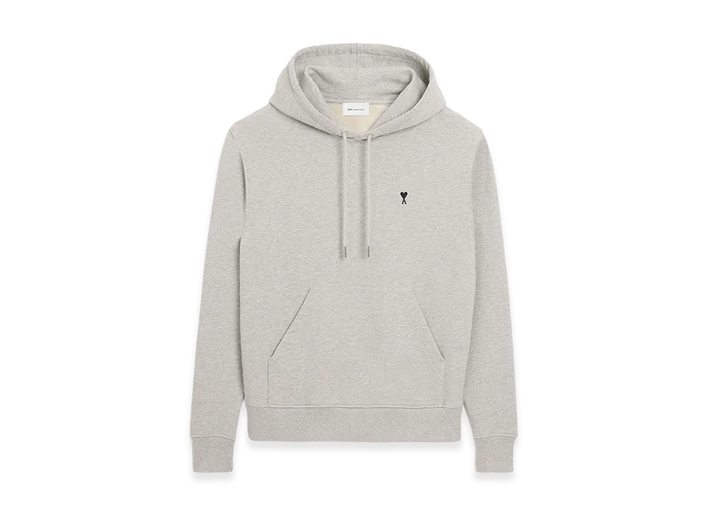 AMI PARIS Cotton Ami De Coeur Hoodie "Grey"