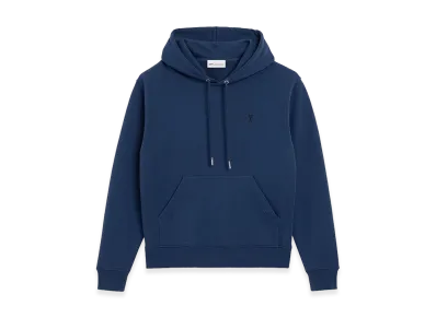 AMI PARIS Cotton Ami De Coeur Hoodie "Blue"