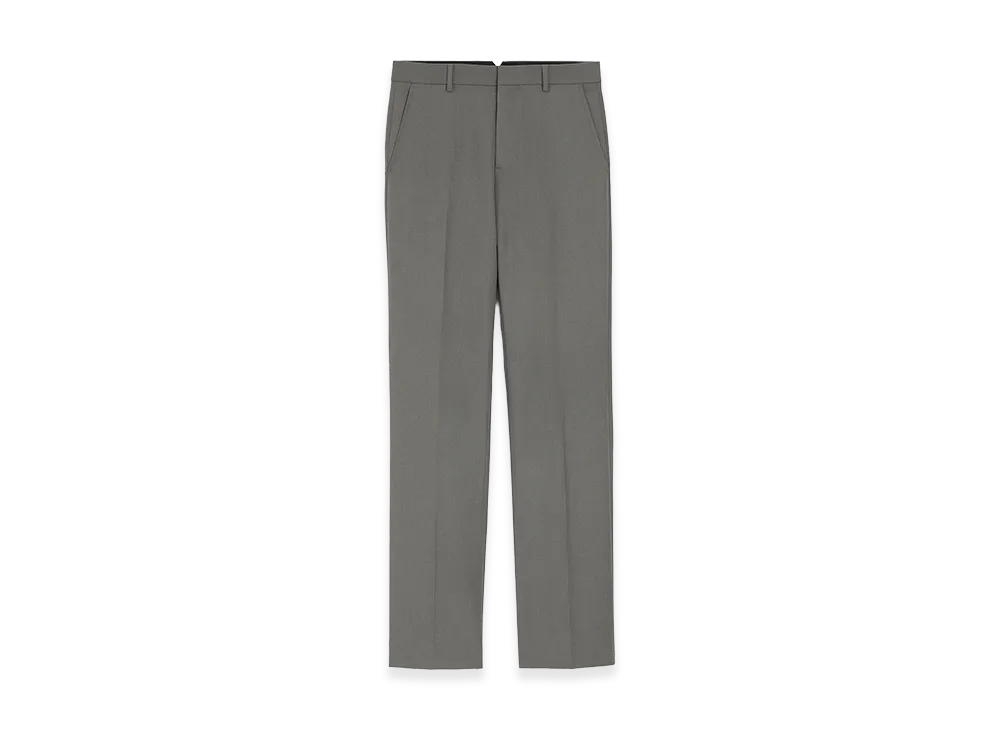 AMI PARIS Wool Straight Trousers "Grey"