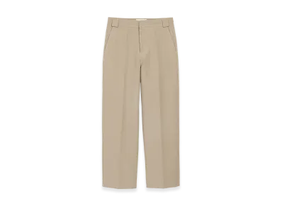 AMI PARIS Cotton Baggy Trousers "Beige"