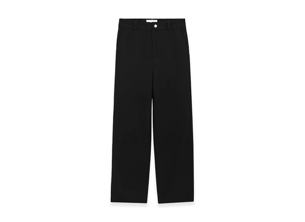 AMI PARIS New Wool Worker Trousers "Black"