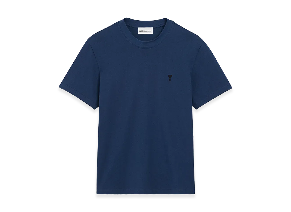 AMI PARIS Cotton Ami De Coeur T-Shirt "Blue"