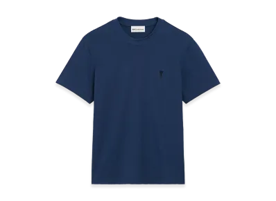 AMI PARIS Cotton Ami De Coeur T-Shirt "Blue"
