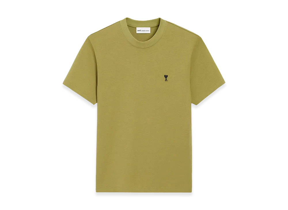 AMI PARIS Cotton Ami De Coeur T-Shirt "Green"