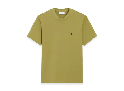 AMI PARIS Cotton Ami De Coeur T-Shirt "Green"