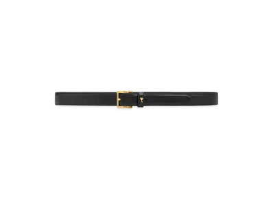 AMI PARIS Leather Paris Paris Belt "Black"