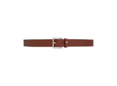AMI PARIS Cowhide Leather Paris Paris Belt "Orange"