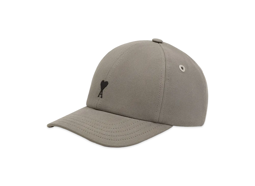 AMI PARIS Cotton Ami De Coeur Embroidery Cap "Grey"