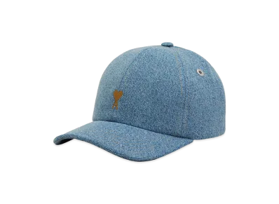 AMI PARIS Cotton Ami De Coeur Embroidery Cap "Blue"