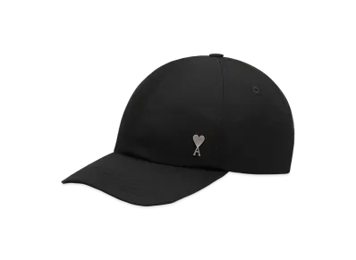AMI PARIS Nylon Ami De Coeur Stud Cap "Black"