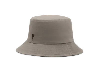 AMI PARIS Cotton Ami De Coeur Bucket Hat "Grey"
