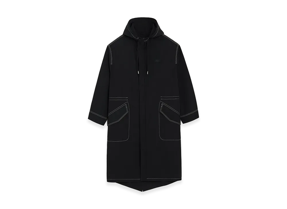 AMI PARIS Nylon Long Parka "Black"