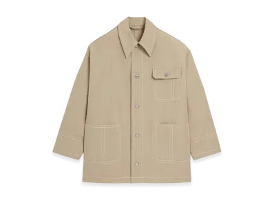 AMI PARIS Cotton Worker Jacket "Beige"