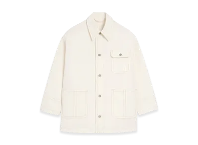 AMI PARIS Cotton Worker Jacket "White"