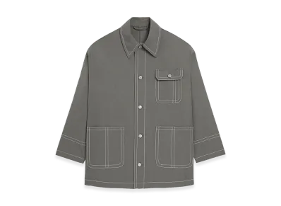 AMI PARIS New Wool Worker Jacket "Grey"